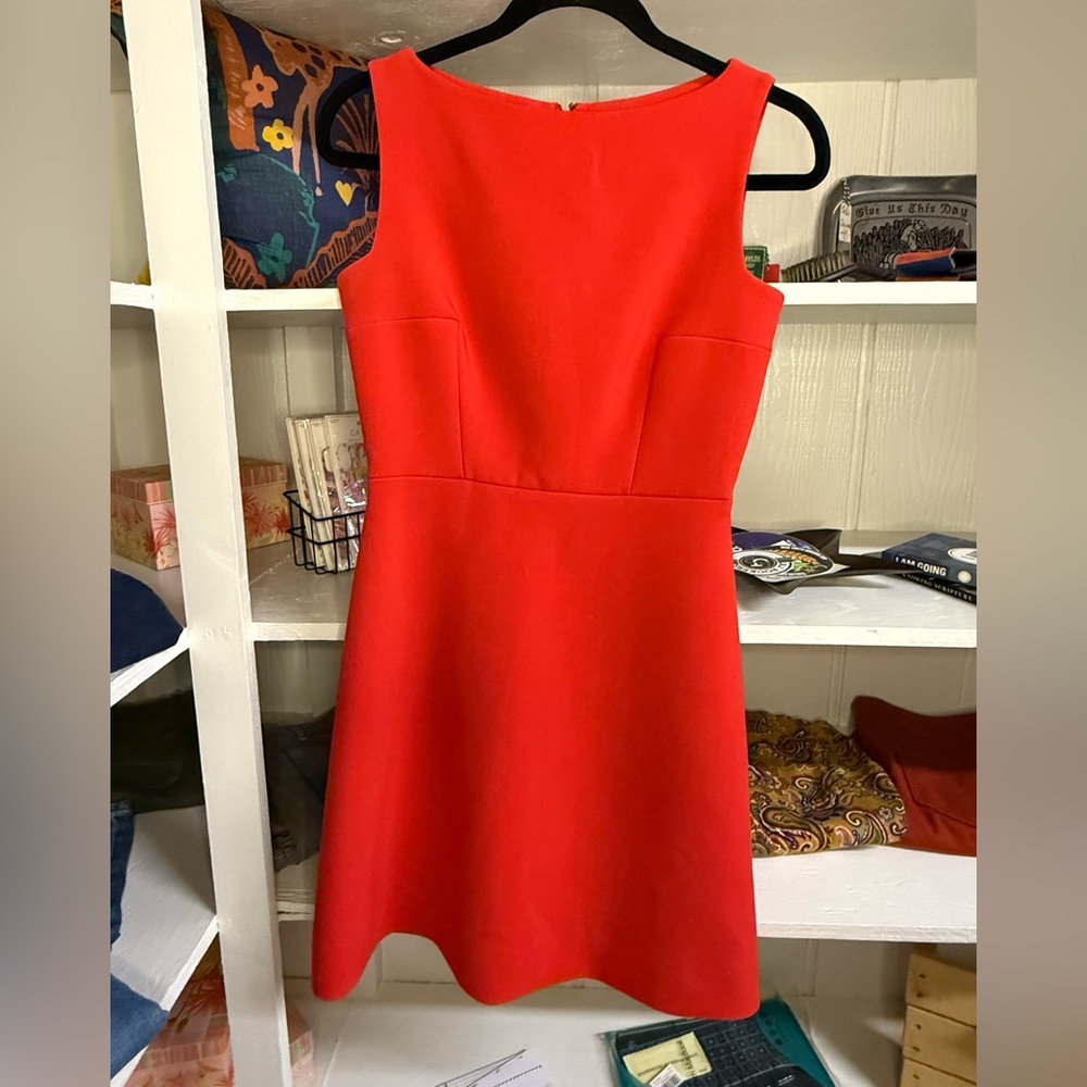 Kate Spade Red Sleeveless A-Line Dress